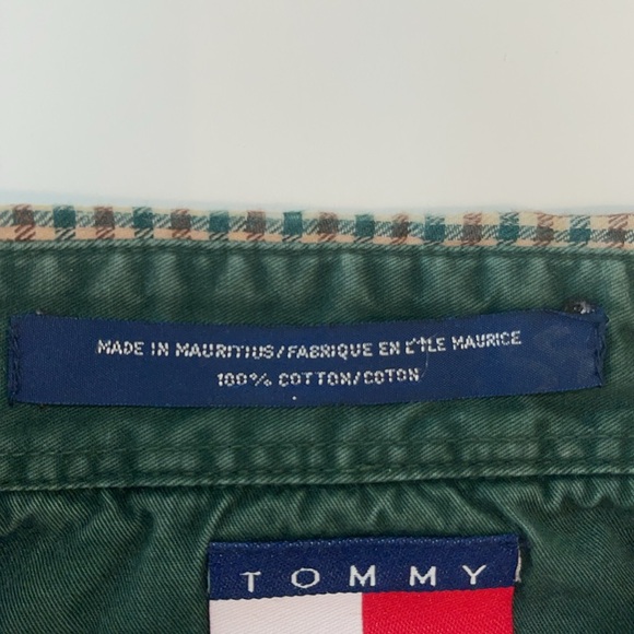 Tommy Hilfiger Gingham Print Button Down Long Sleeve Shirt Size Large - Picture 13 of 13